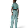 Monogram Wave Silk Trousers