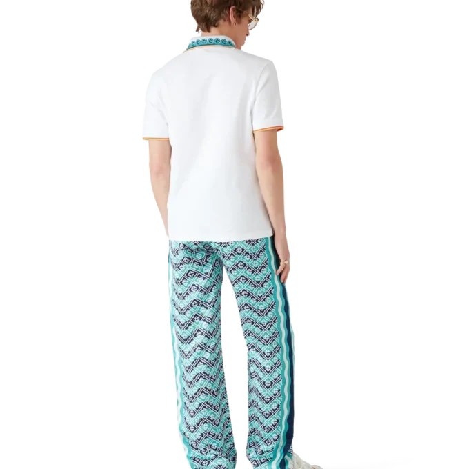 Monogram Wave Silk Trousers Monogram Wave Silk Trousers