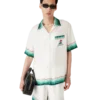 Montagne Ondulae Short Sleeve Silk Shirt Montagne Ondulae Short Sleeve Silk Shirt
