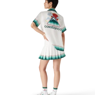 Montagne Ondulee Silk Short Sleeve Shirt