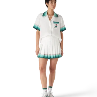 Tennis Pleated Silk Pleated Mini Skirt Tennis Pleated Silk Pleated Mini Skirt