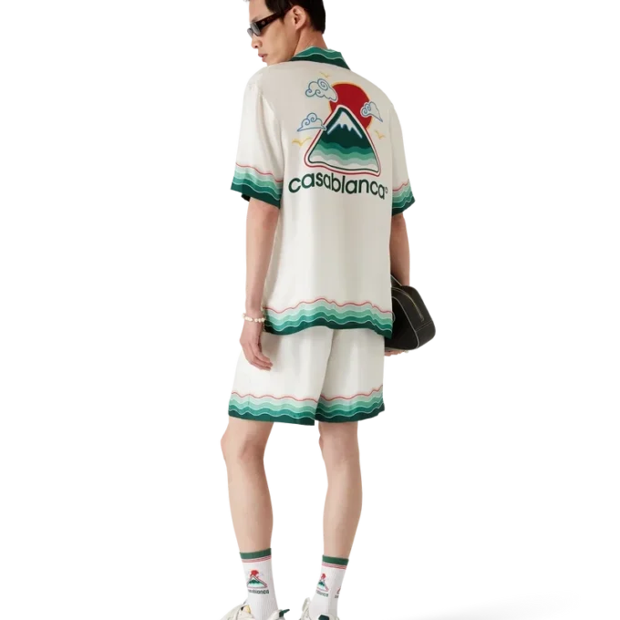 Montagne Ondulee Silk Shorts