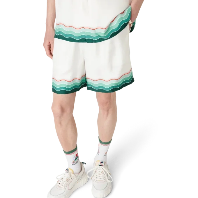 Montagne Ondulee Silk Shorts