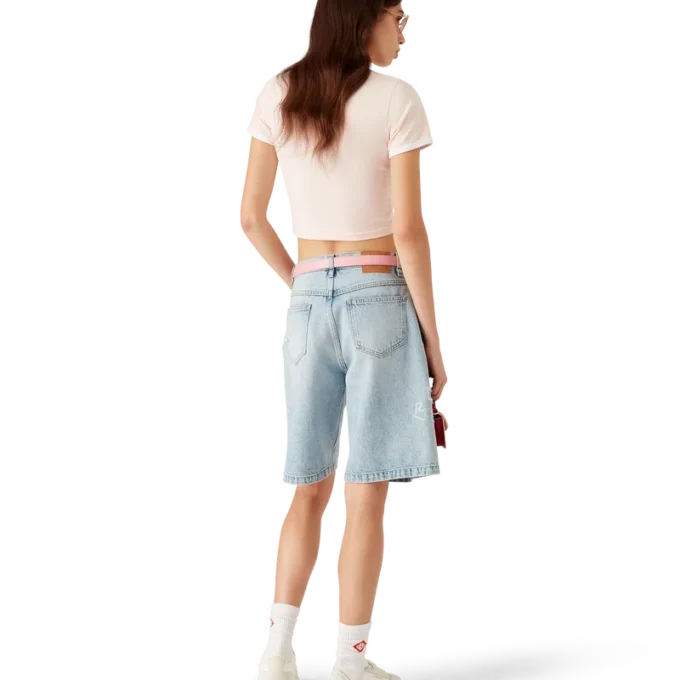 Mushroom Emblem Cropped T-Shirt