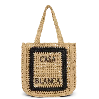 Natural Raffia Tote