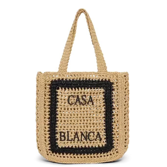 Natural Raffia Tote