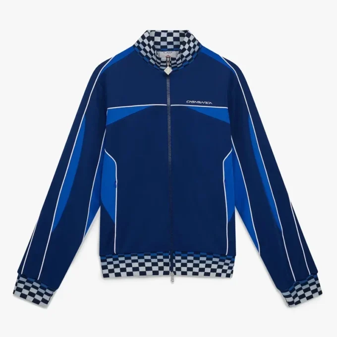 Navy Cyber Tricot Track Jacket Navy Cyber Tricot Track Jacket