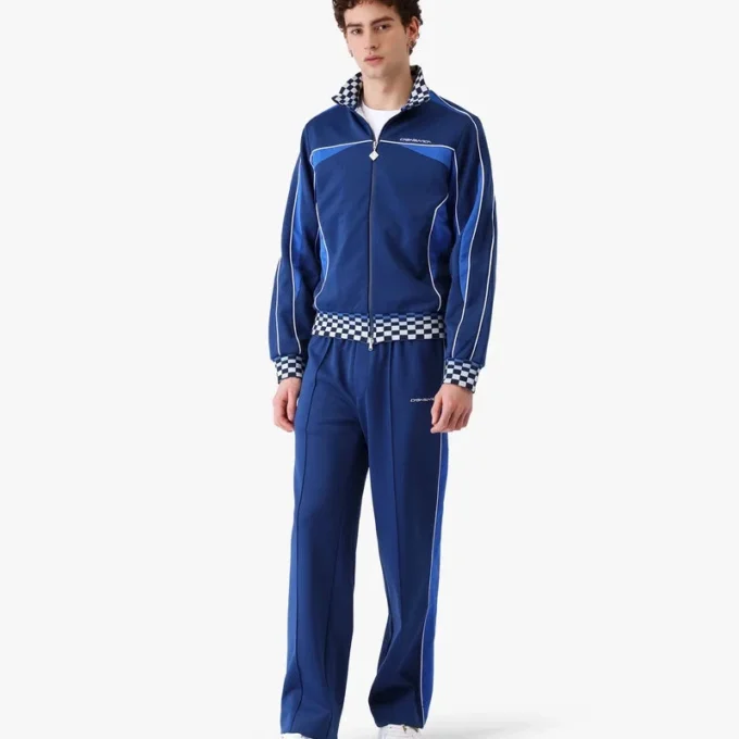 Navy Cyber Tricot Track Jacket Navy Cyber Tricot Track Jacket