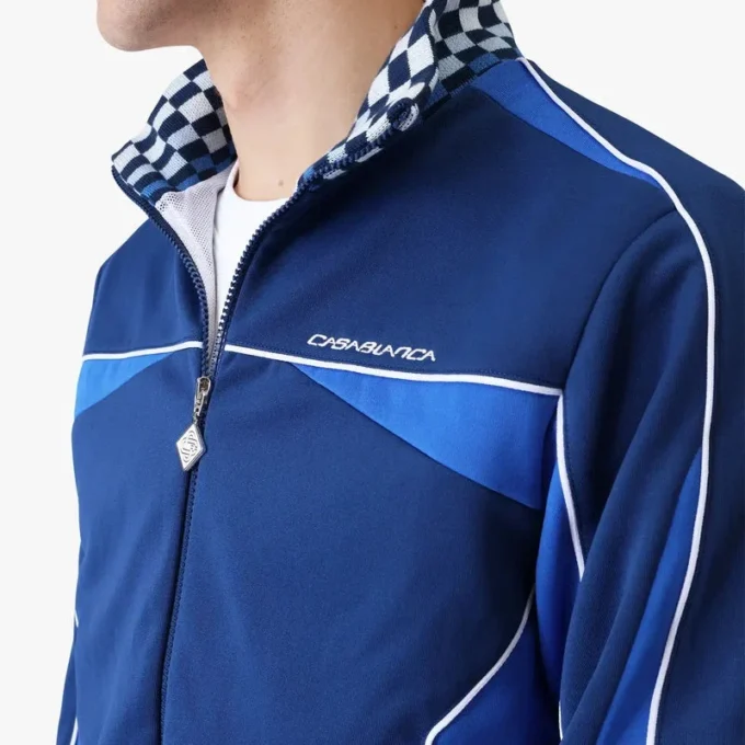 Navy Cyber Tricot Track Jacket Navy Cyber Tricot Track Jacket
