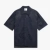 Navy Half Tone Monogram Short Sleeve Shirt Navy Half Tone Monogram Short Sleeve Shirt