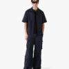 Navy Half Tone Monogram Short Sleeve Shirt Navy Half Tone Monogram Short Sleeve Shirt