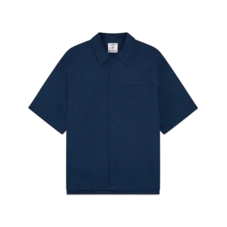 Navy Monogram Short Sleeve Shirt