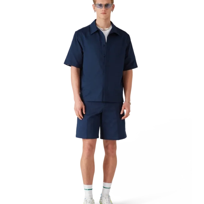 Navy Monogram Short Sleeve Shirt Navy Monogram Short Sleeve Shirt