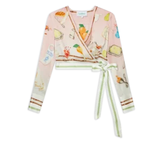 Ne Pas Deranger Wrap Blouse
