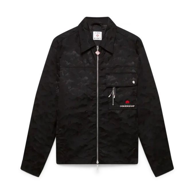Nylon Mountain Short Sleeve Camo Zip Shirt