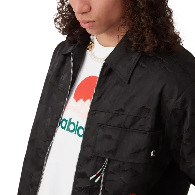 Nylon Mountain Short Sleeve Camo Zip Shirt