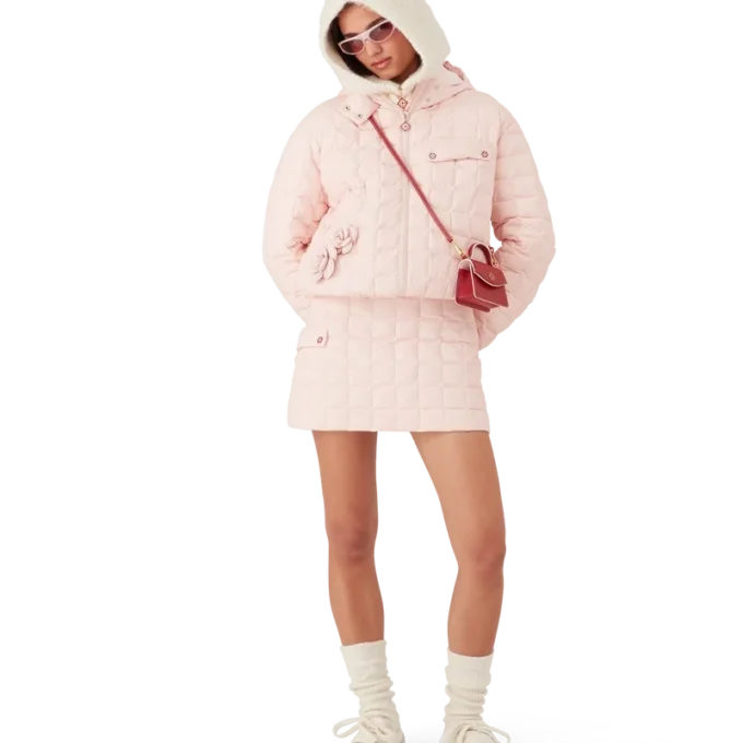Nylon Quilted Hooded Jacket Nylon Quilted Hooded Jacket