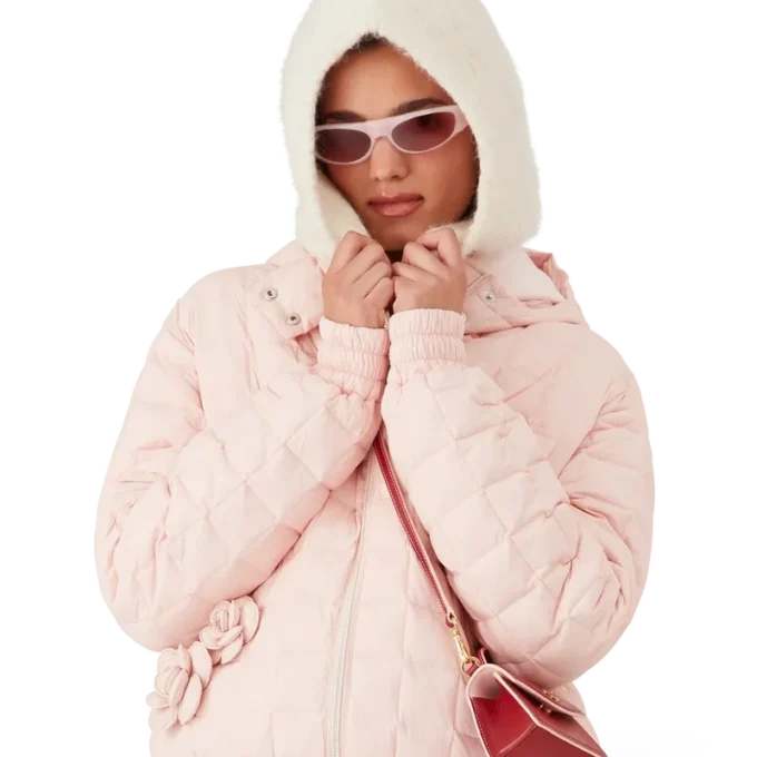 Nylon Quilted Hooded Jacket Nylon Quilted Hooded Jacket