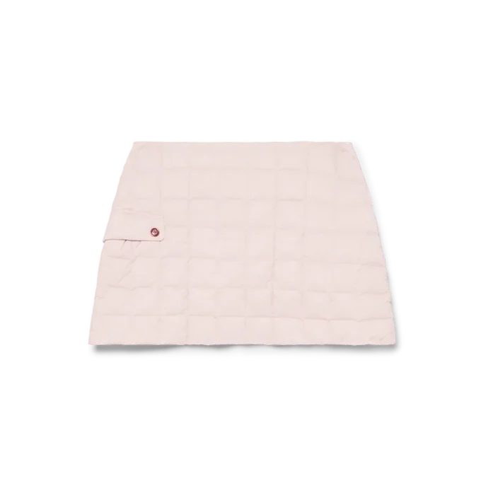 Nylon Quilted Mini Skirt
