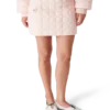 Nylon Quilted Mini Skirt
