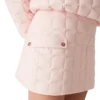 Nylon Quilted Mini Skirt
