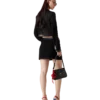 Open Weave Tailored Mini Skirt Open Weave Tailored Mini Skirt