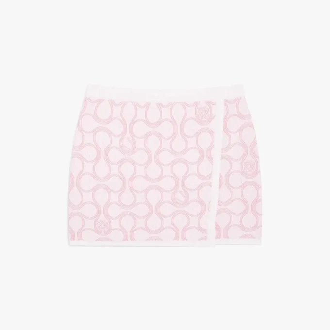 Optic Drop Wrap Mini Skirt Optic Drop Wrap Mini Skirt