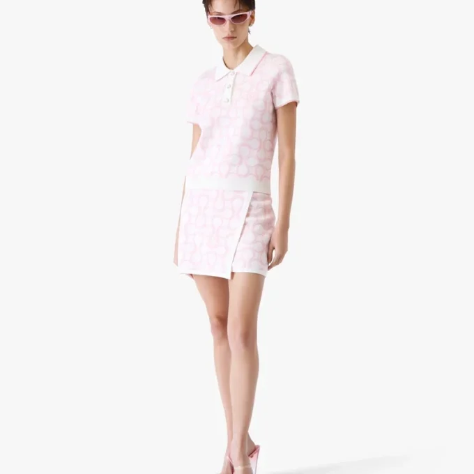 Optic Drop Wrap Mini Skirt Optic Drop Wrap Mini Skirt