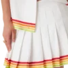 Orange Mascot Pleated Silk Twill Skirt Orange Mascot Pleated Silk Twill Skirt