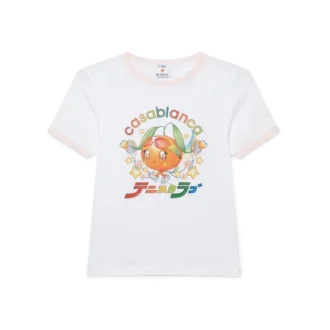 Orange Mascot Ringer Short Sleeve T-Shirt