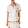 Orange Mascot Short Sleeve Silk Twill Shirt Orange Mascot Short Sleeve Silk Twill Shirt