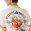 Orange Mascot Short Sleeve Silk Twill Shirt Orange Mascot Short Sleeve Silk Twill Shirt