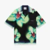 Orchid Glitch Short Sleeve Silk Shirt Orchid Glitch Short Sleeve Silk Shirt
