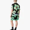 Orchid Glitch Short Sleeve Silk Shirt Orchid Glitch Short Sleeve Silk Shirt