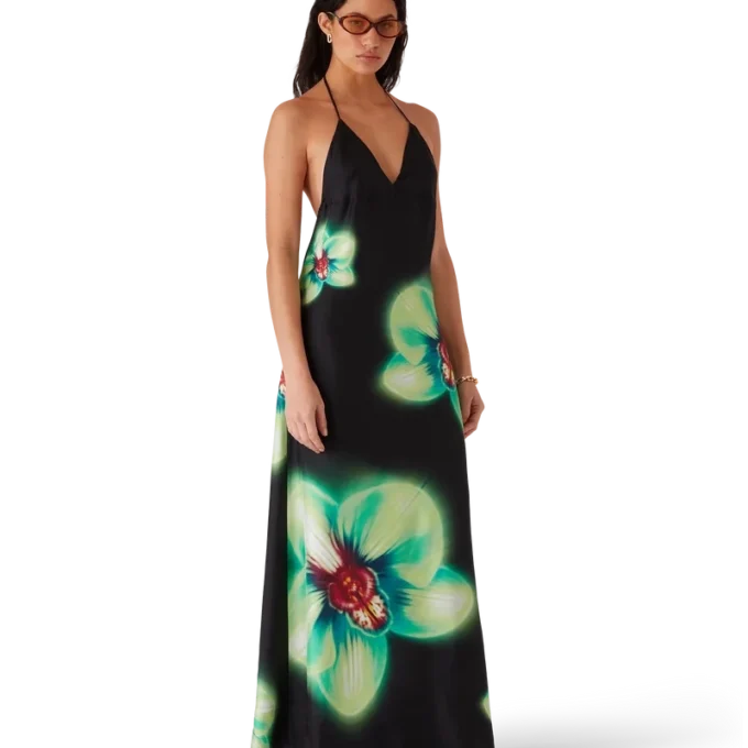 Orchid Glitch Silk Dress Orchid Glitch Silk Dress