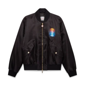 Organza Gradient Bomber Jacket