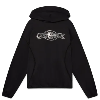 Oversized Panelled Hooded Sweatshirt