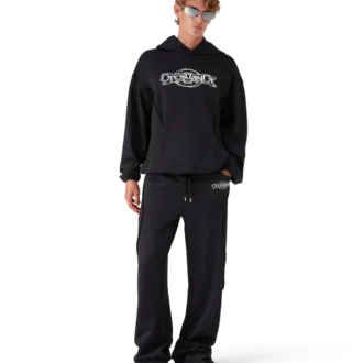Oversized Panelled Hooded Sweatshirt