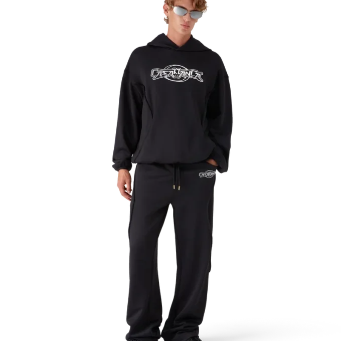 Oversized Panelled Hooded Sweatshirt