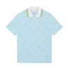 Pale Blue Jacquard Short Sleeve Jacquard Polo Shirt Pale Blue Jacquard Short Sleeve Jacquard Polo Shirt
