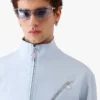 Pale Blue Jacquard Zip Jacket Pale Blue Jacquard Zip Jacket