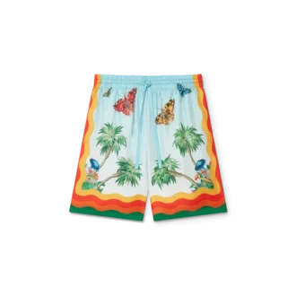 Palm Springs Tennis Club Silk Shorts