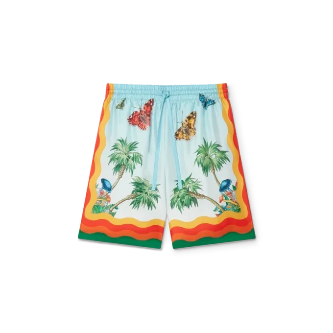 Palm Springs Tennis Club Silk Shorts