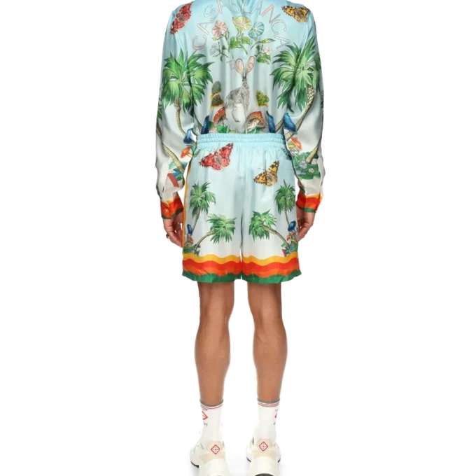 Palm Springs Tennis Club Silk Shorts
