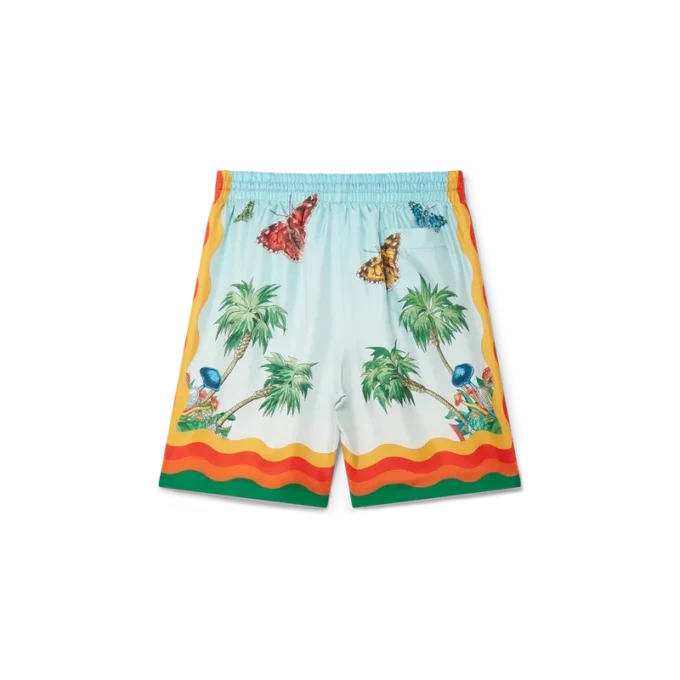 Palm Springs Tennis Club Silk Shorts