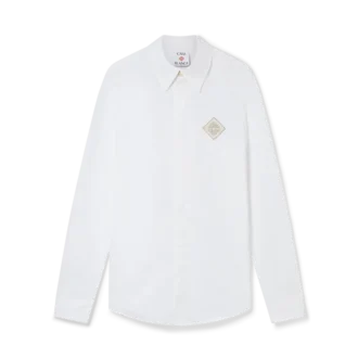 Pearl Diamond Patch Cotton Shirt Pearl Diamond Patch Cotton Shirt