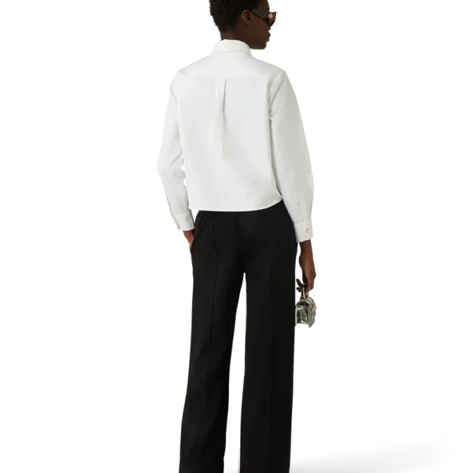 Pearl Diamond Patch Cotton Shirt Pearl Diamond Patch Cotton Shirt