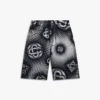 Pearlescent Monogram Denim Shorts Pearlescent Monogram Denim Shorts