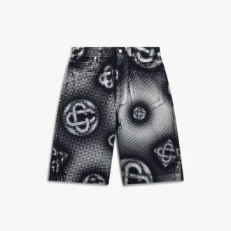 Pearlescent Monogram Denim Shorts