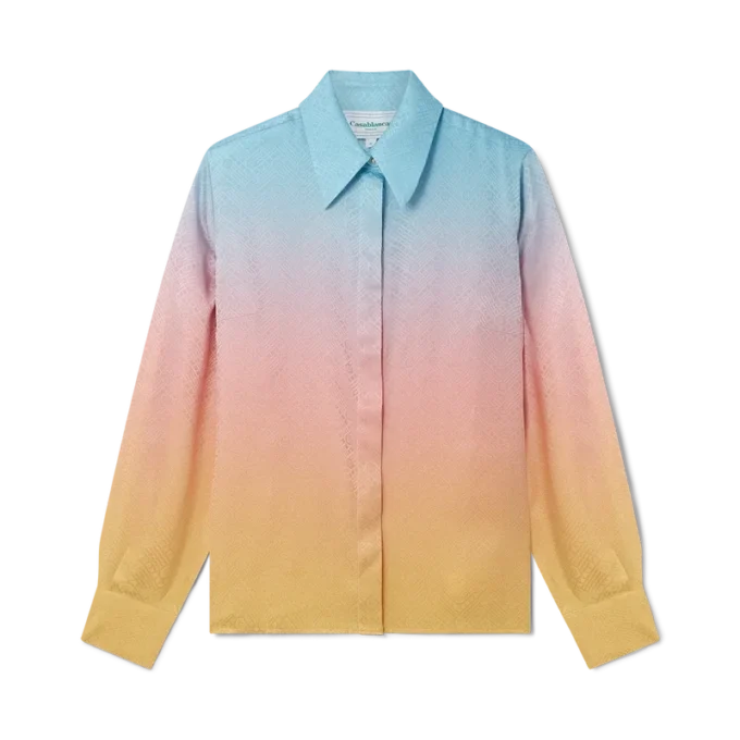 Ping Pong Gradient Silk Shirt Ping Pong Gradient Silk Shirt
